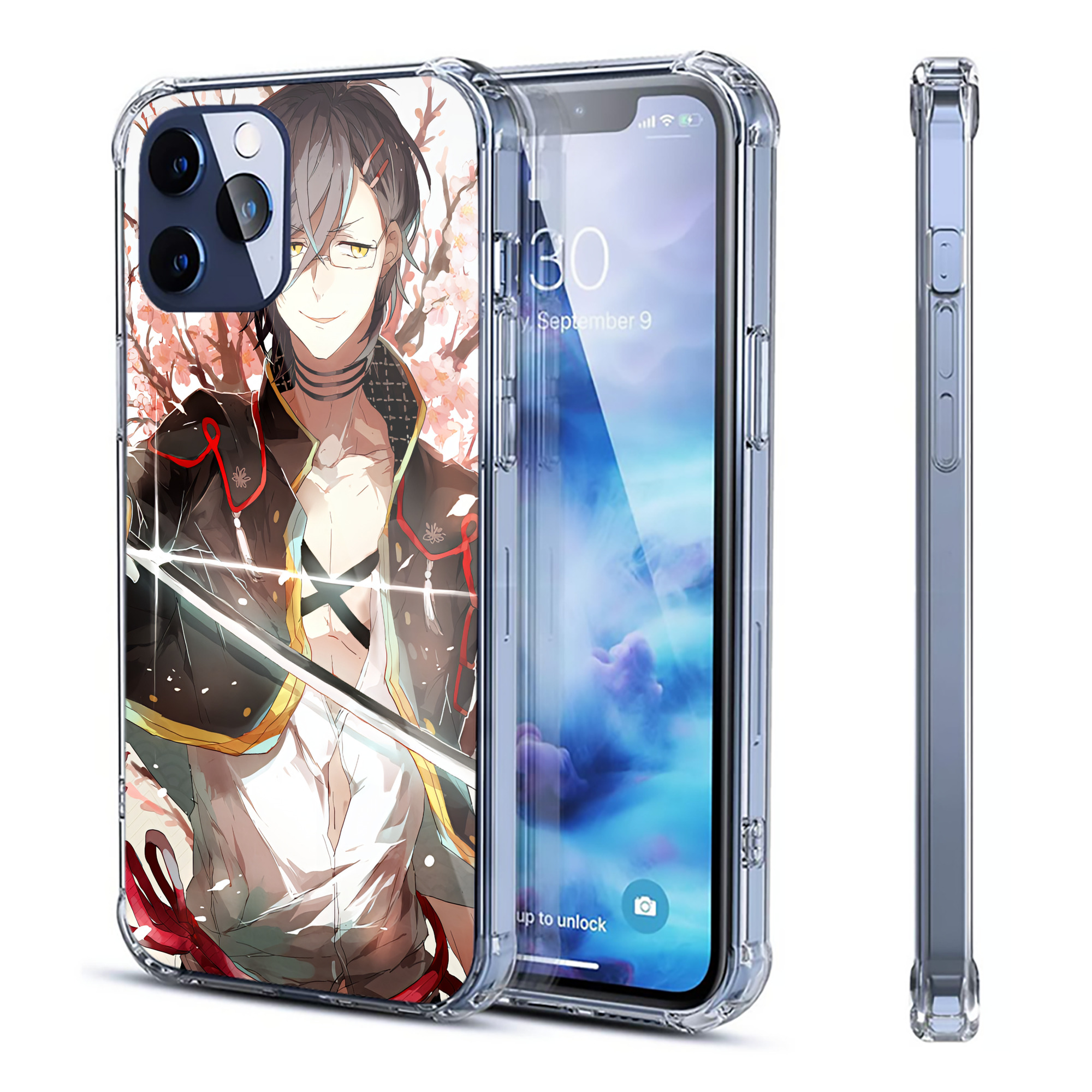 （画像用） 刀剣乱舞 Touken Ranbu 【iPhone 12シリーズ対応】透明スマホケース（クリアソフトケース）